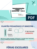 Programação - Final 1º Semestre