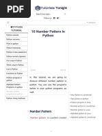 10 Number Pattern in Python (With Code)