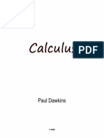 Calculus, By Paul Dawkins