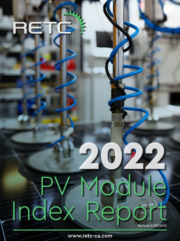 RETC+PV+Module+Index+Report+2022 | PDF | Photovoltaics | Risk