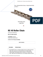 RS 40 Roller Chain - RS Series Chain - USA Roller Chain