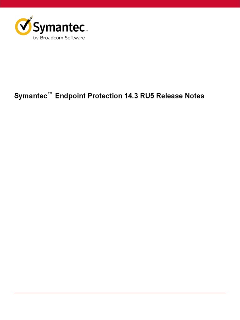 Release Notes SEP 14 3 RU5 | PDF | Microsoft Windows | Transport Layer ...