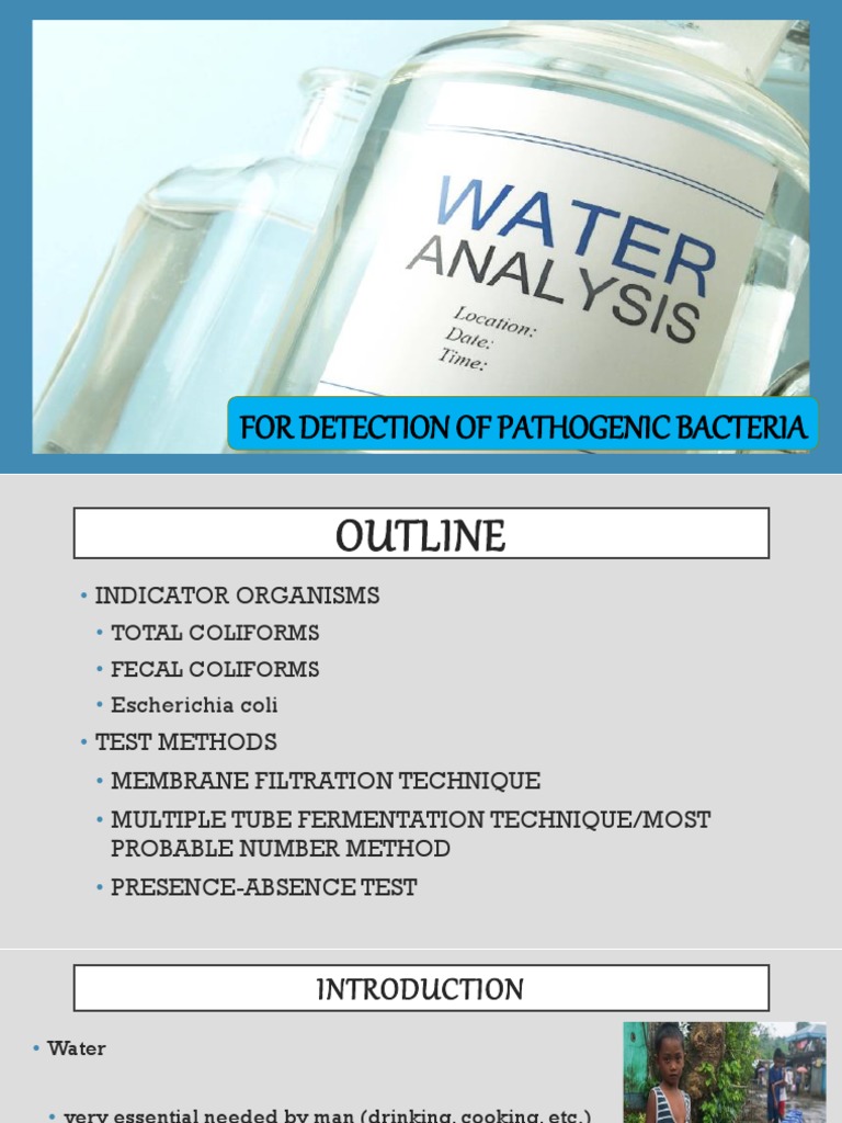 Water Analysis PDF Microbiology Chemistry