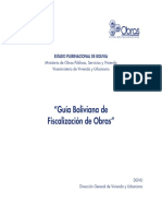 Guía Boliviana de Fiscalización de Obras 2016