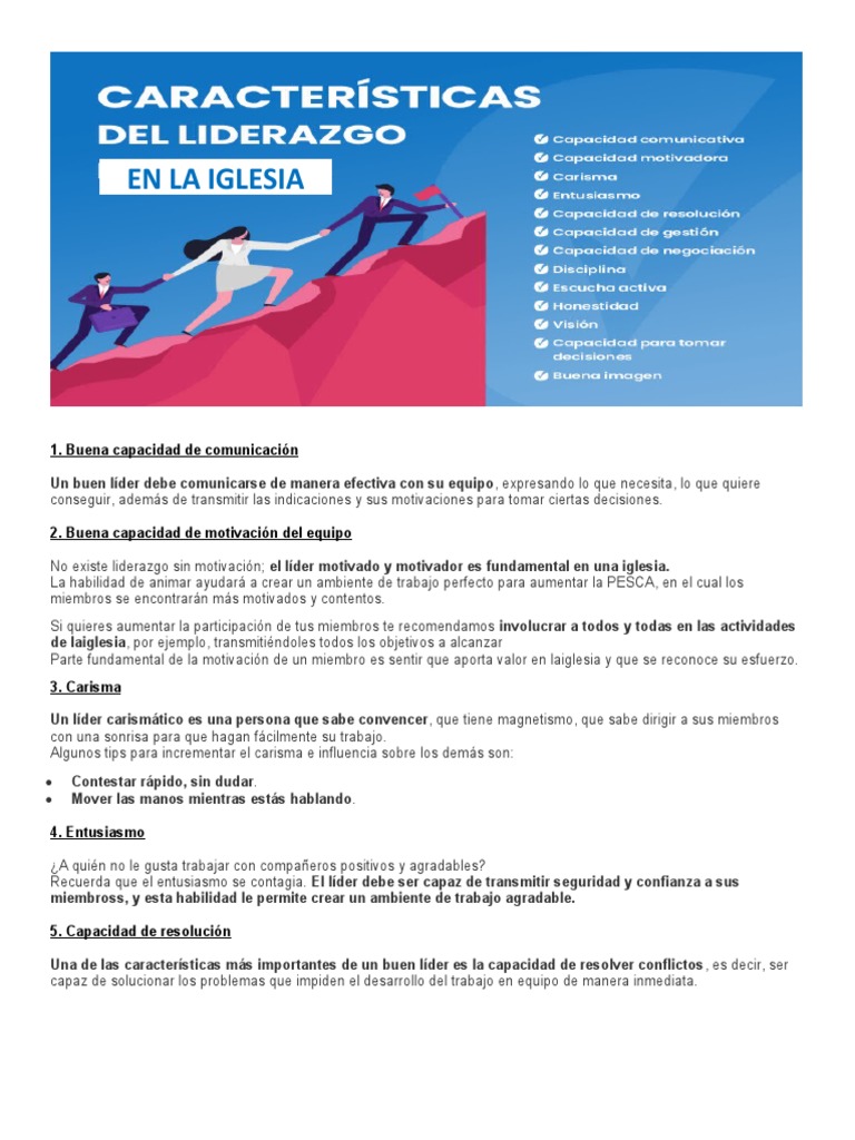 Liderazgo Efectivo en la Iglesia | PDF