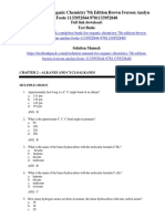 Organic Chemistry 7th Edition Brown Iverson Anslyn Foote Test Bank