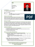 Curriculum Vitae Curriculum Vitae: Informasi Personal