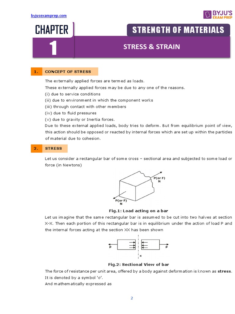 Understanding Stress and Strain Concepts | PDF