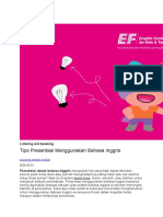 Tips Presentasi Menggunakan Bahasa Inggris