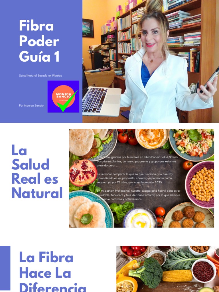 Guía Fibra Poder por Monica Sancio | PDF | Fibra dietética | Dieta y ...