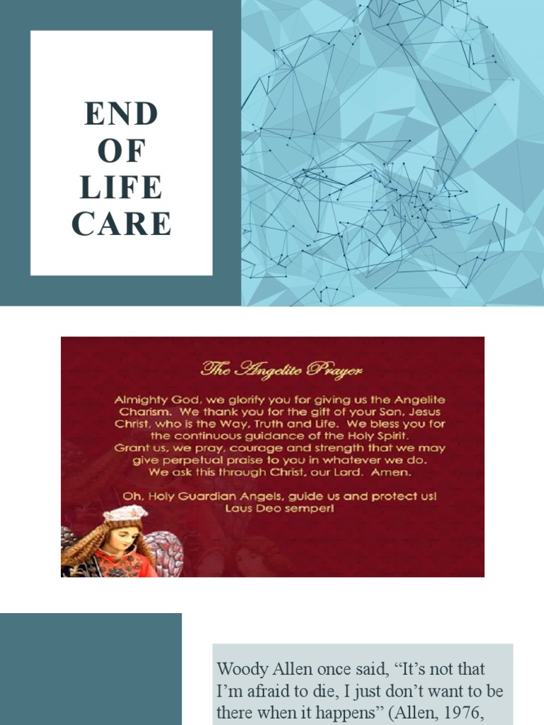 End of Life Care: Comfort and Support | PDF | Self-Improvement