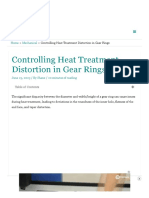 Controlling Heat Treatment Distortion in Gear Rings - MachineMfg