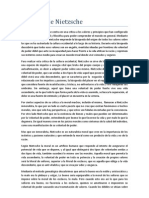 La filosofía de Nietzsche se centra en una crítica a los valores y principios que han configurado la tradición cristina