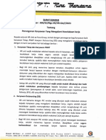 Surat Edaran Tentang Penanganan Karyawan Yang Mengalami Kecelakaan Kerja