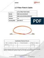 Om1 MM LC Upc To LC Upc 5m Simplex Fiber Patch Cable Data Sheet 223020