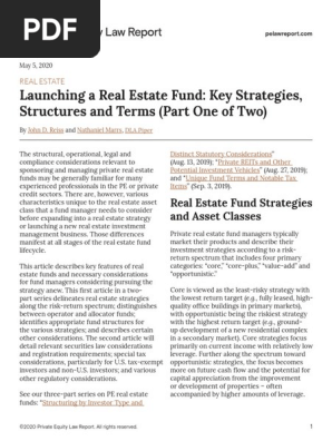 Launching A Real Estate Fund_PELR