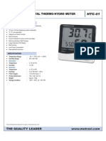 Metravi HTC 01 Temperature and Humidity Meter Catalogue