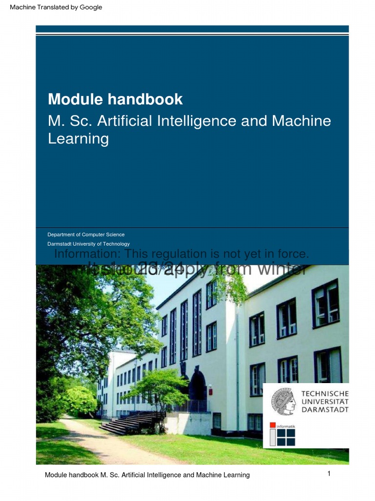 MSc AI and Machine Learning Handbook | PDF | Machine Learning ...
