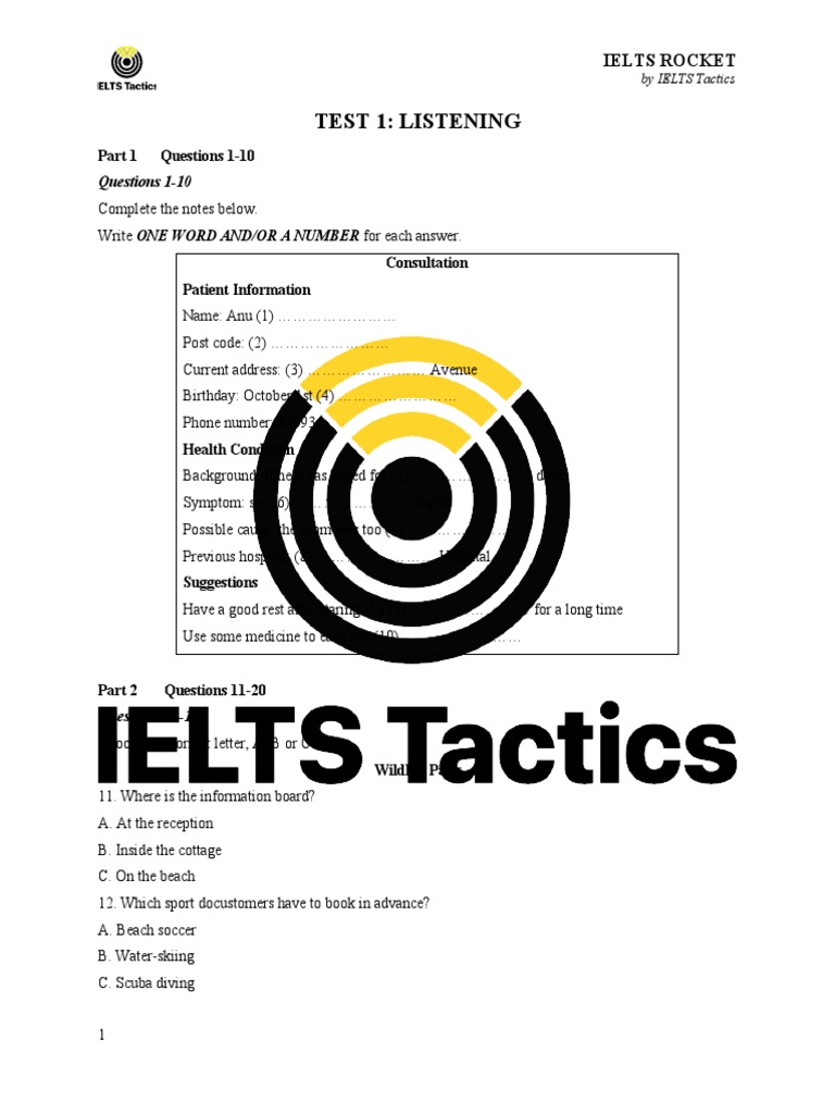 Lesson 1 - Test L+R | PDF