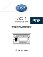 Jensen - Radio Model DV2011 Operation Manual