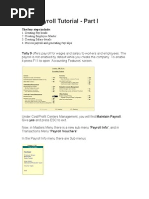 63793583 Tally Payroll Tutorial