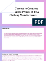 From Concept To Creation - The Creative Process of USA Clothing Manufacturers