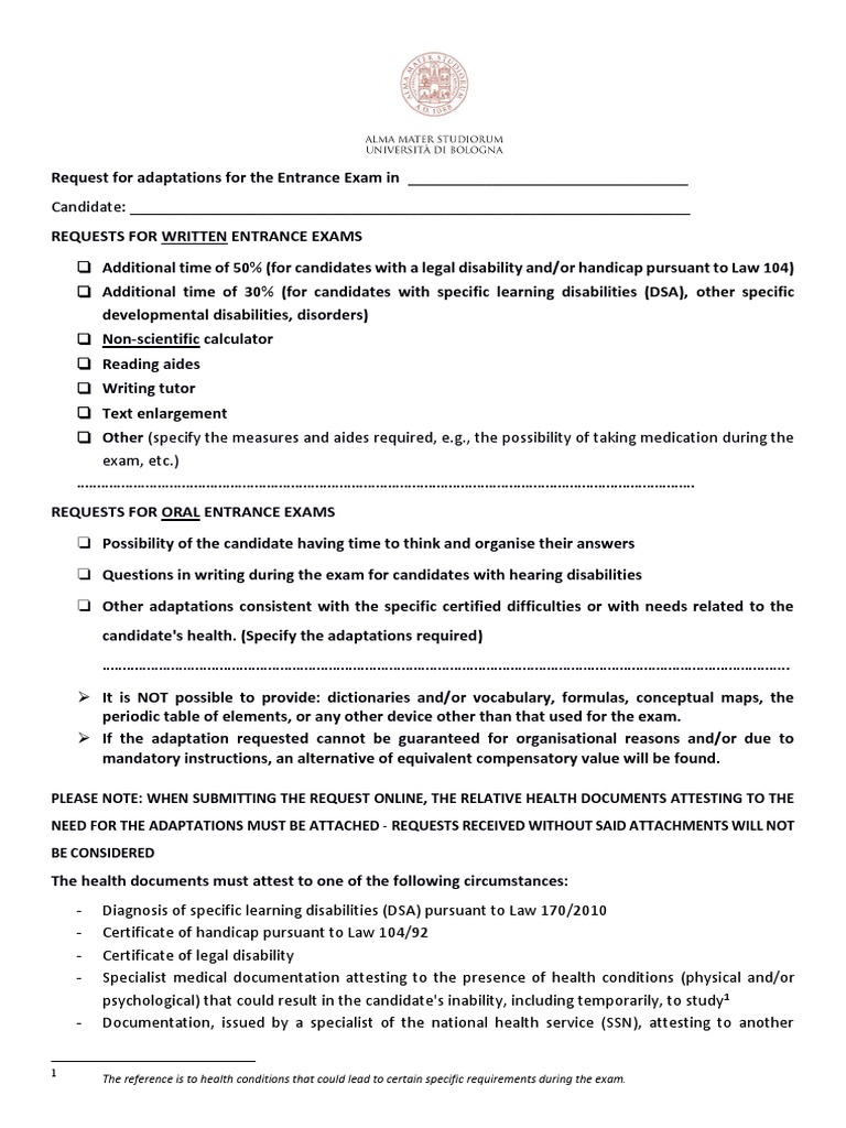 Adaptation Request Form | PDF