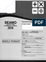 SEAMO Paper B 2016 Questions