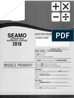 SEAMO Paper B 2018 Questions