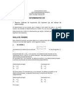 Guía Método de Determinantes 2x2