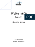 Wolke m600 Operator Manual