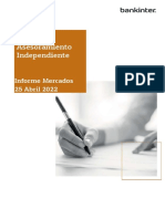 Informe Asesoramiento Independiente - Semanal 25 Abril 2022