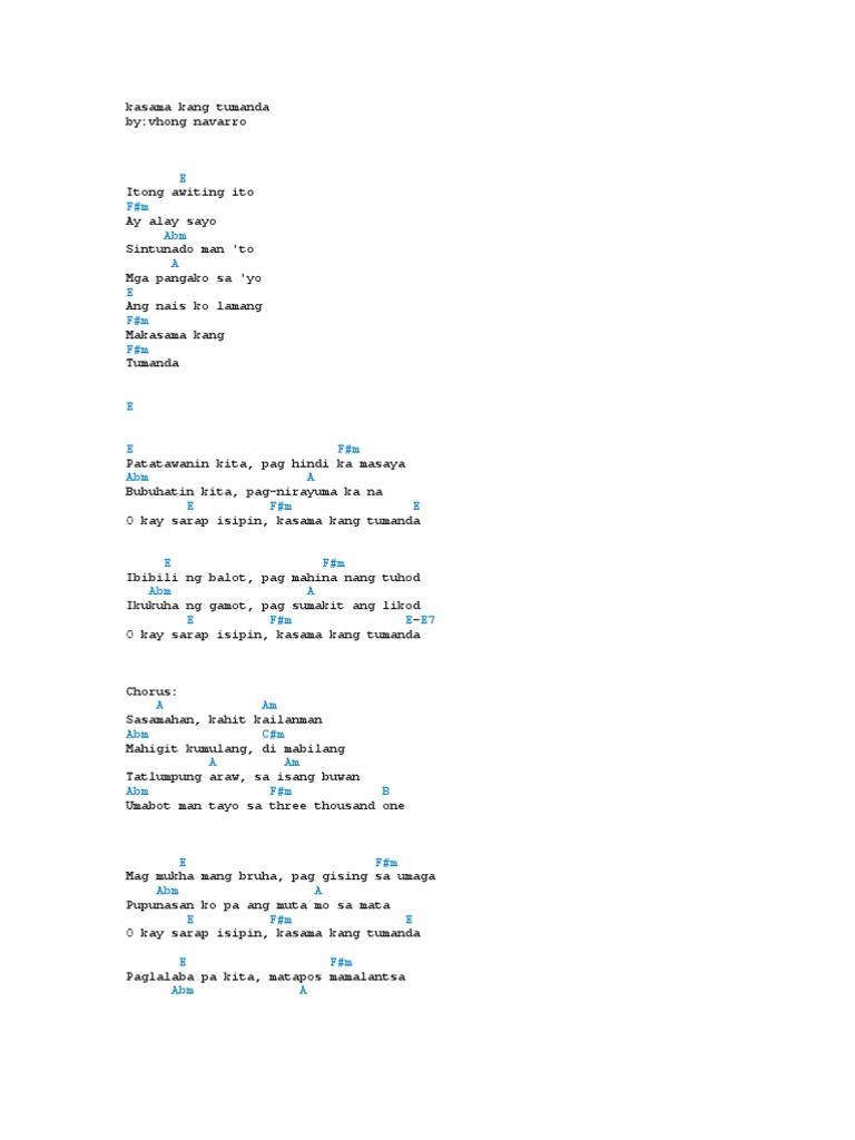 kasama kang tumanda Leisure