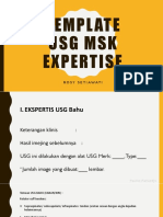 Template Expertise USG MSK