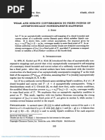 Weak and Strong Convergence To Fixed Points of Asymptotically Nonexpansive Mappings