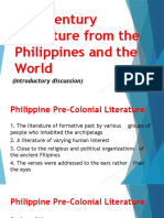 21st Century Literature From The Philippines and The World - InTRODUCTORY DISCUSSION-1