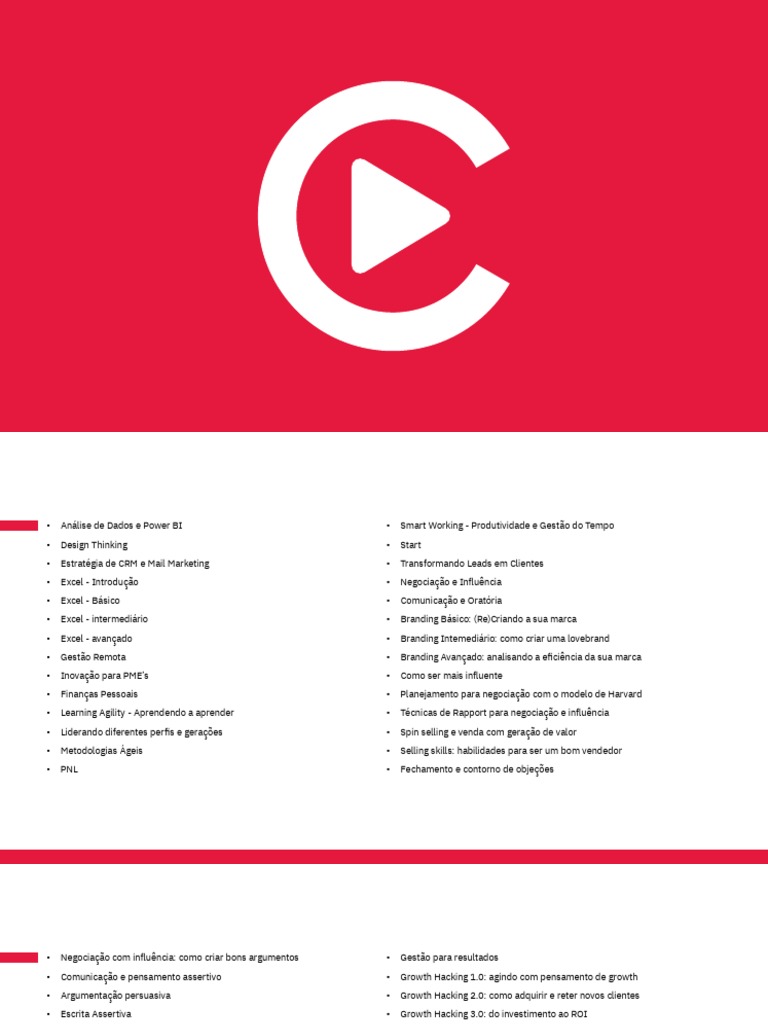 Cursos Gratuitos da Conquer 2023 | PDF