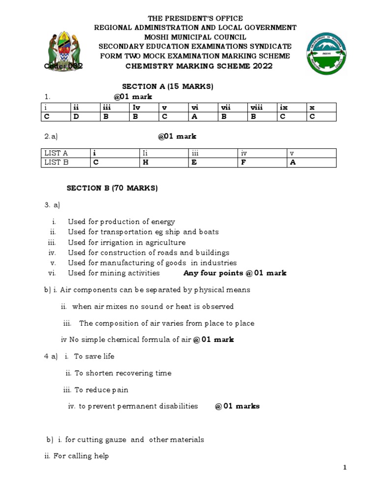 Chemistry F2 MS - 093156 | PDF
