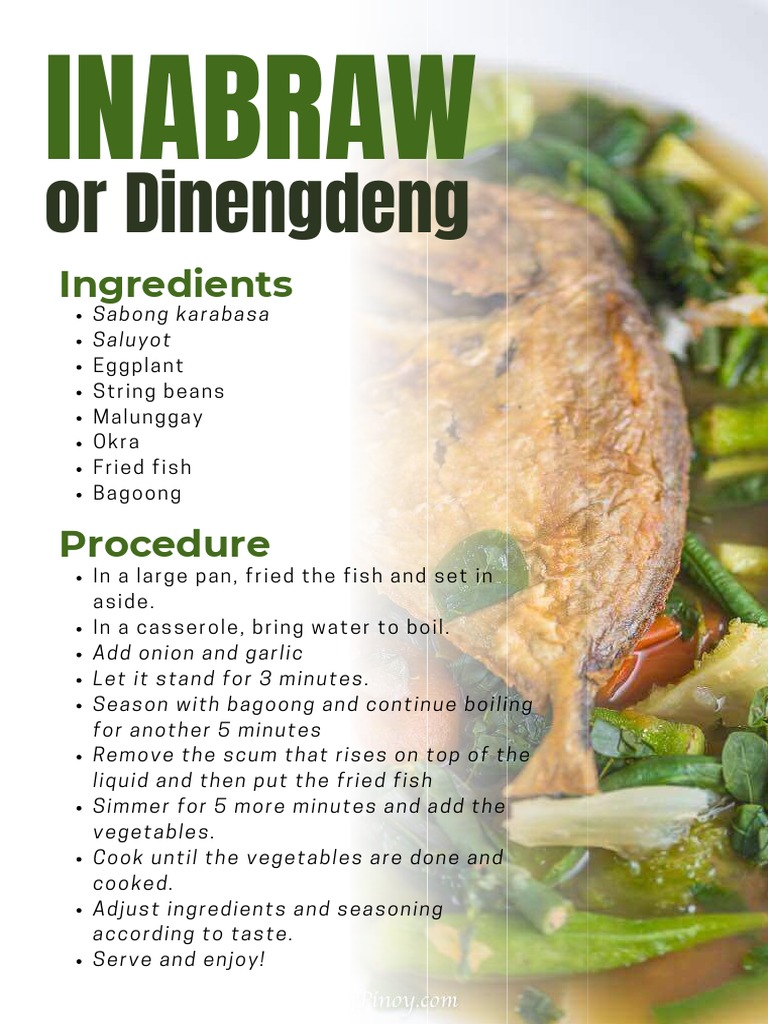 Traditional Inabraw Recipe Guide | PDF