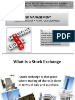 Risk Management - Stock Exchange