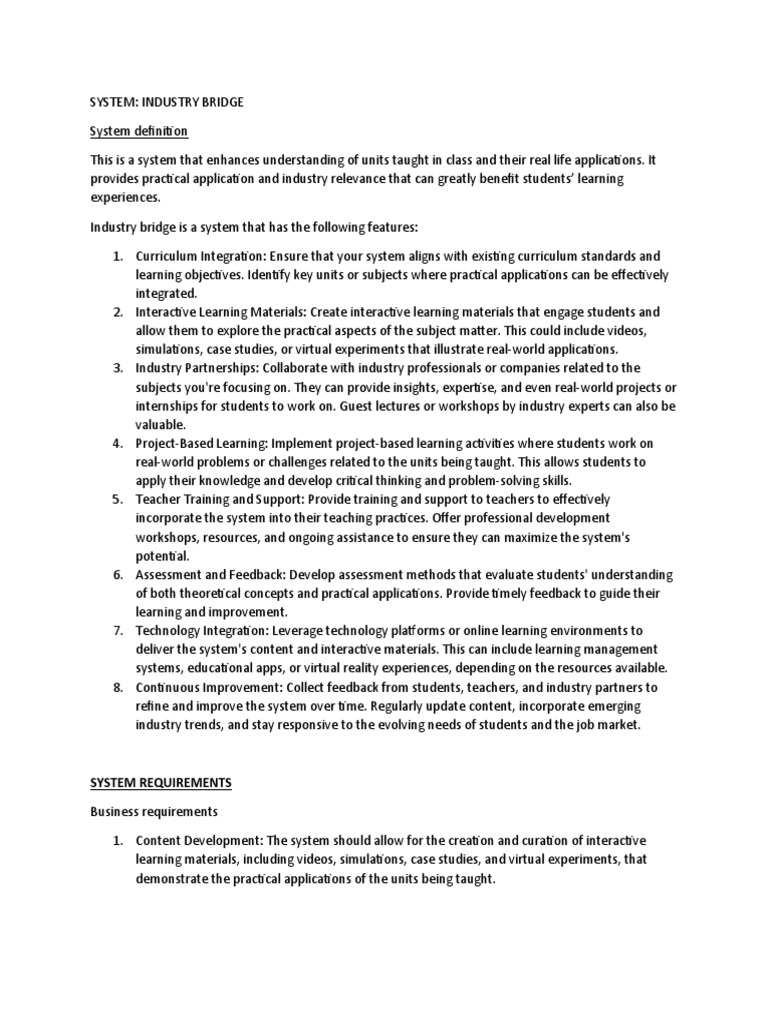 Industry bridge documentation pdf
