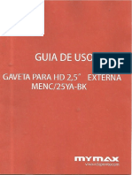 Gaveta Para HD 2,5 Externa Menc-25YA-BK MyMax