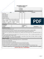 Pallet Truck Inspection-Check Sheet