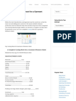 A Complete Costing Sheet For A Garment (Women's Skirt)