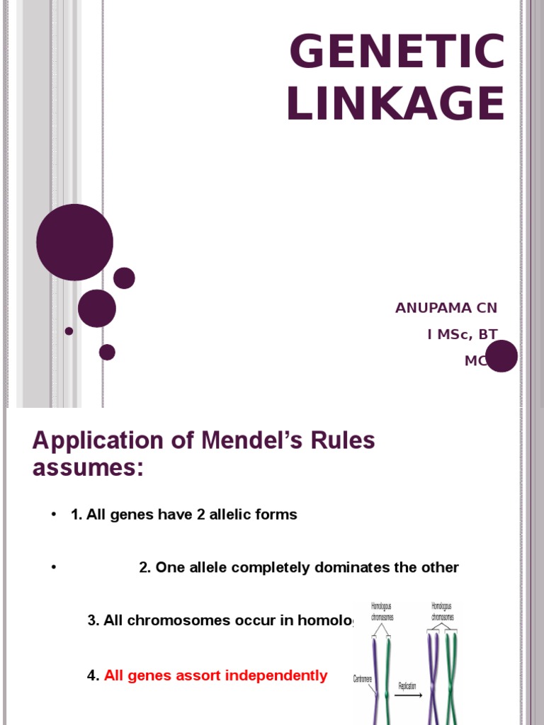 what causes genetic linkage