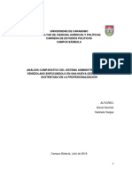 Análisis Comparativo Del Sistema Administrativo Actual Universidad Carabobo Tesis