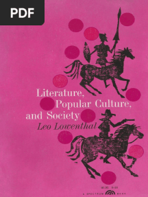 Leo Lowenthal - Literature, Popular Culture, and Society (1961, Prentice-Hall)