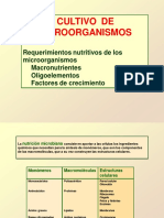 Tema 5 Cultivo de Microorganismos