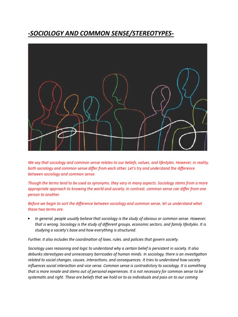 Sociology and common sense x pdf