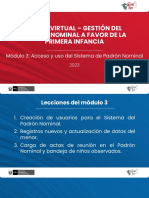 Curso Virtual - Gestión Del Padrón Nominal A Favor de La Primera Infancia